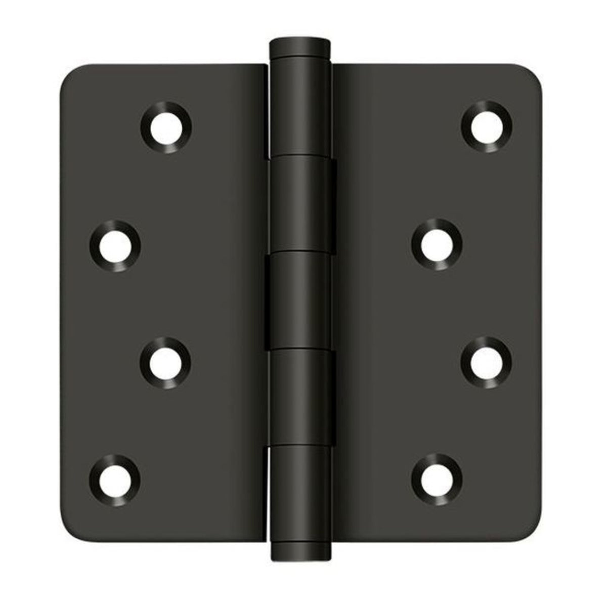 Deltana DSB4R410B-RZ Full Mortise Radius Hinge, Oil Rubbed Bronze