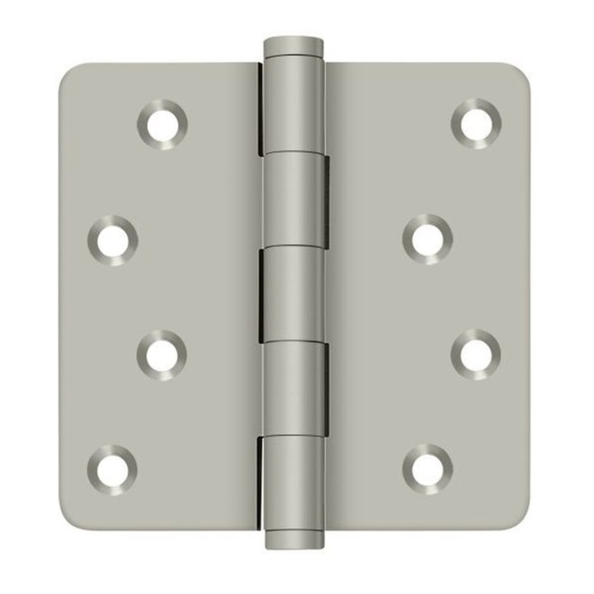 Deltana DSB4R415-RZ Full Mortise Radius Hinge, Satin Nickel