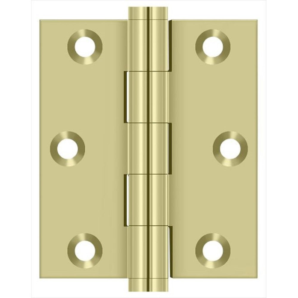 Deltana DSB3025U3-UNL Screen Door Hinge, Unlacquered Bright Brass, 3" x 2-1/2"