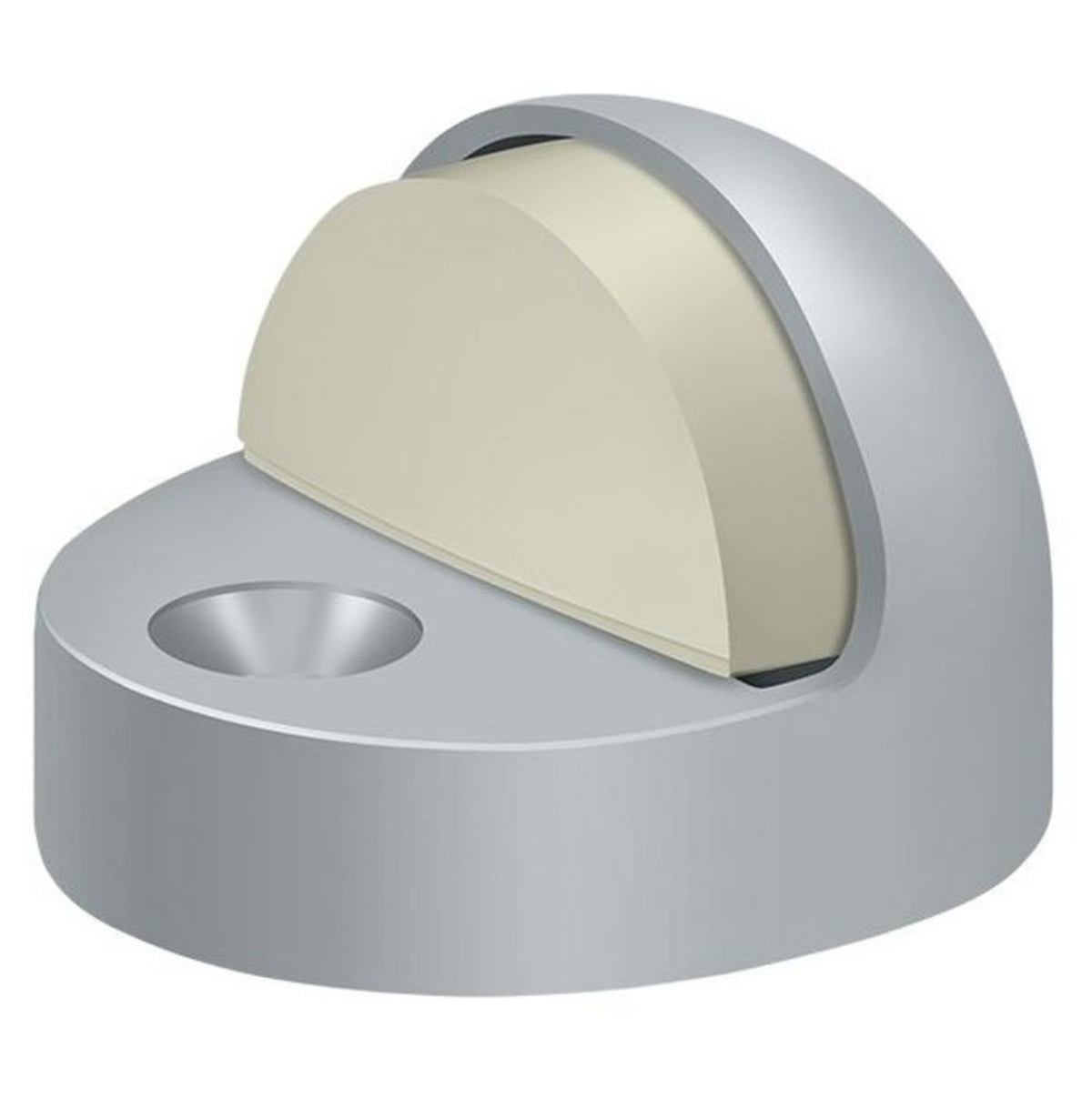 Deltana DSHP916U26D High Profile Dome Door Stop, Satin Chrome