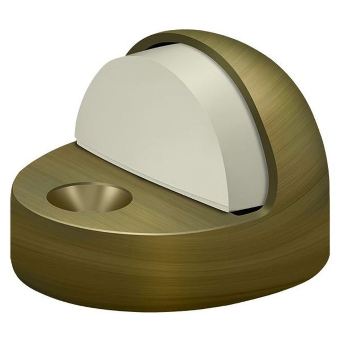 Deltana DSHP916U5 High Profile Dome Door Stop, Antique Brass
