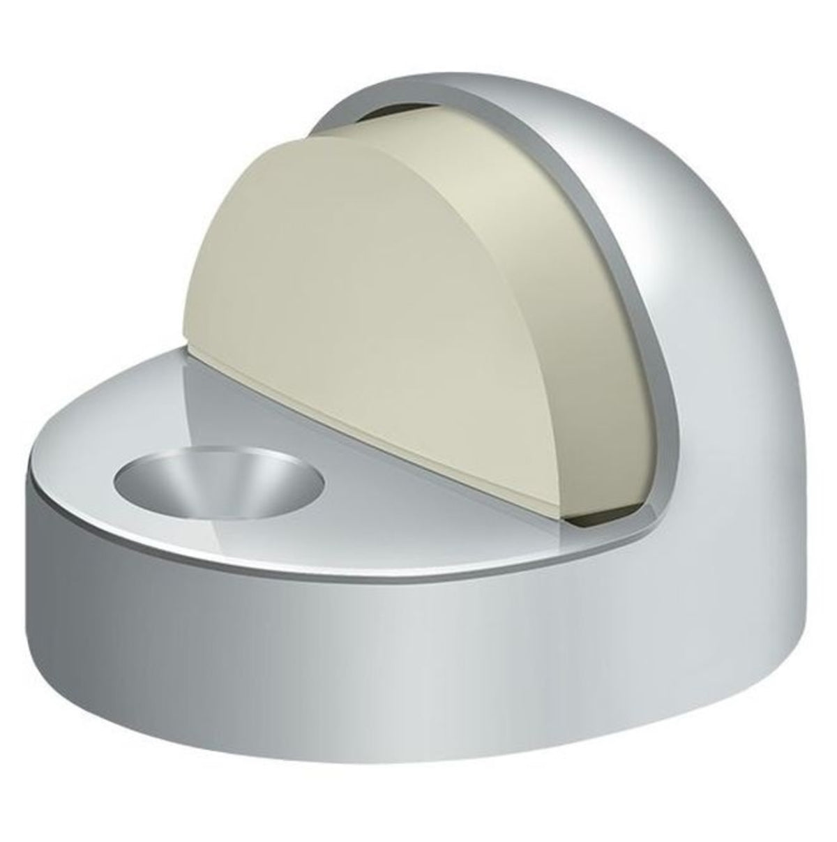 Deltana DSHP916U26 High Profile Dome Door Stop, Bright Chrome