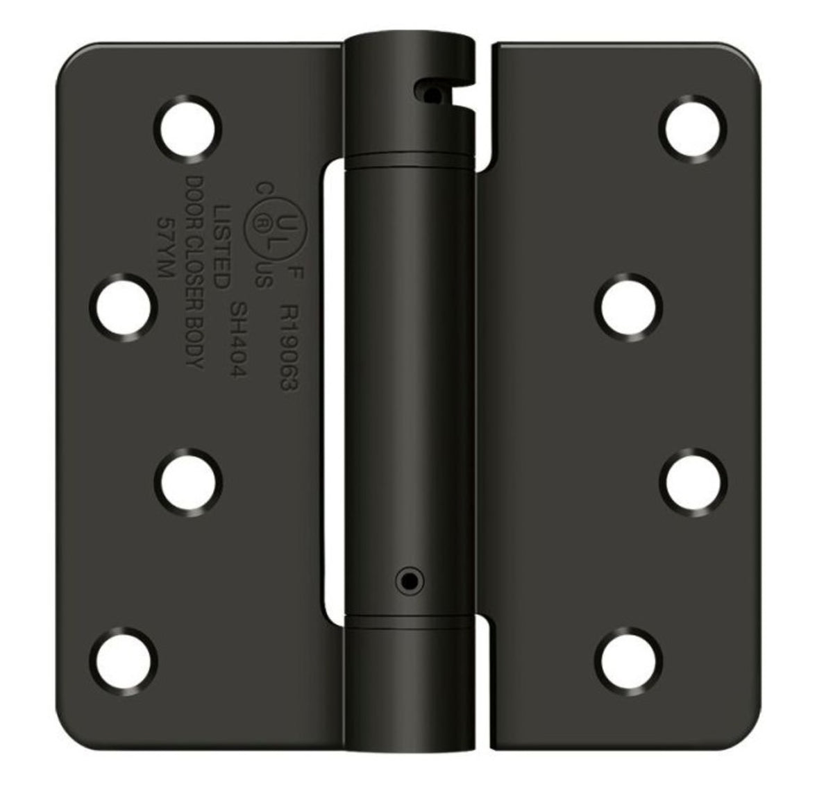 Deltana DSH4R410B Spring Hinge, Oil Rubbed Bronze, 4" x 4" x 1/4"