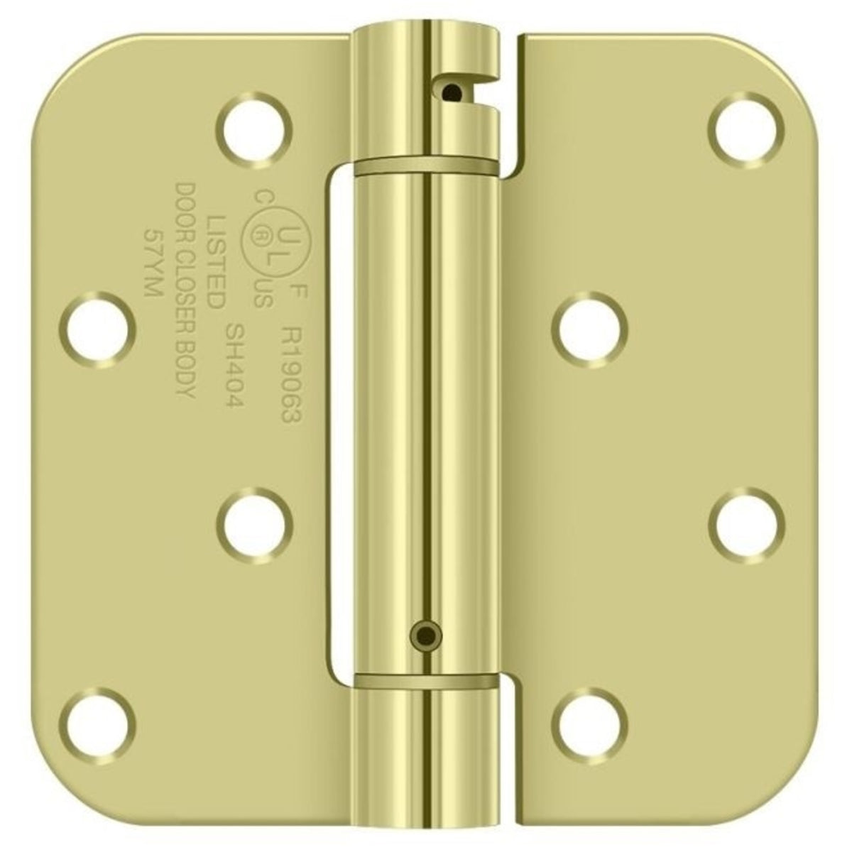 Deltana DSH4R52DBM Radius Spring Hinge Benchmark, Zinc Dichromate Plated, 4" x 4"