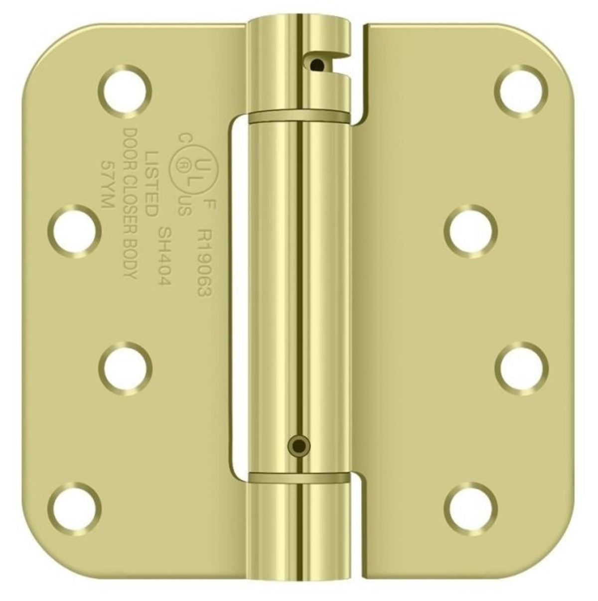 Deltana DSH4R52DT Radius Corner Hinge, TT, Zinc Dichromate Plated, 4" x 4"