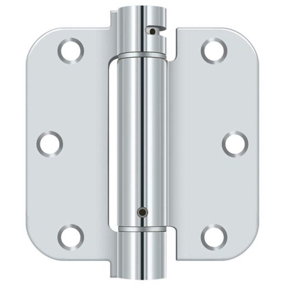 Deltana DSH35R526 Spring Hinge, Bright Chrome