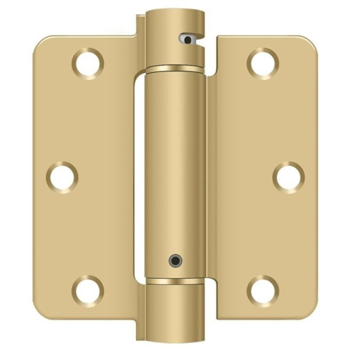 Deltana DSH35R44 Spring Hinge, Satin Brass