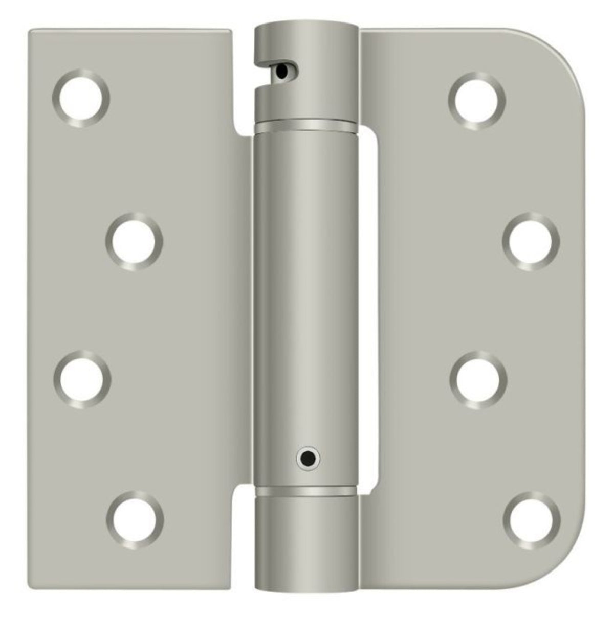 Deltana DSH4SR515-RH Right Hand Radius Square Spring Hinge, Satin Nickel