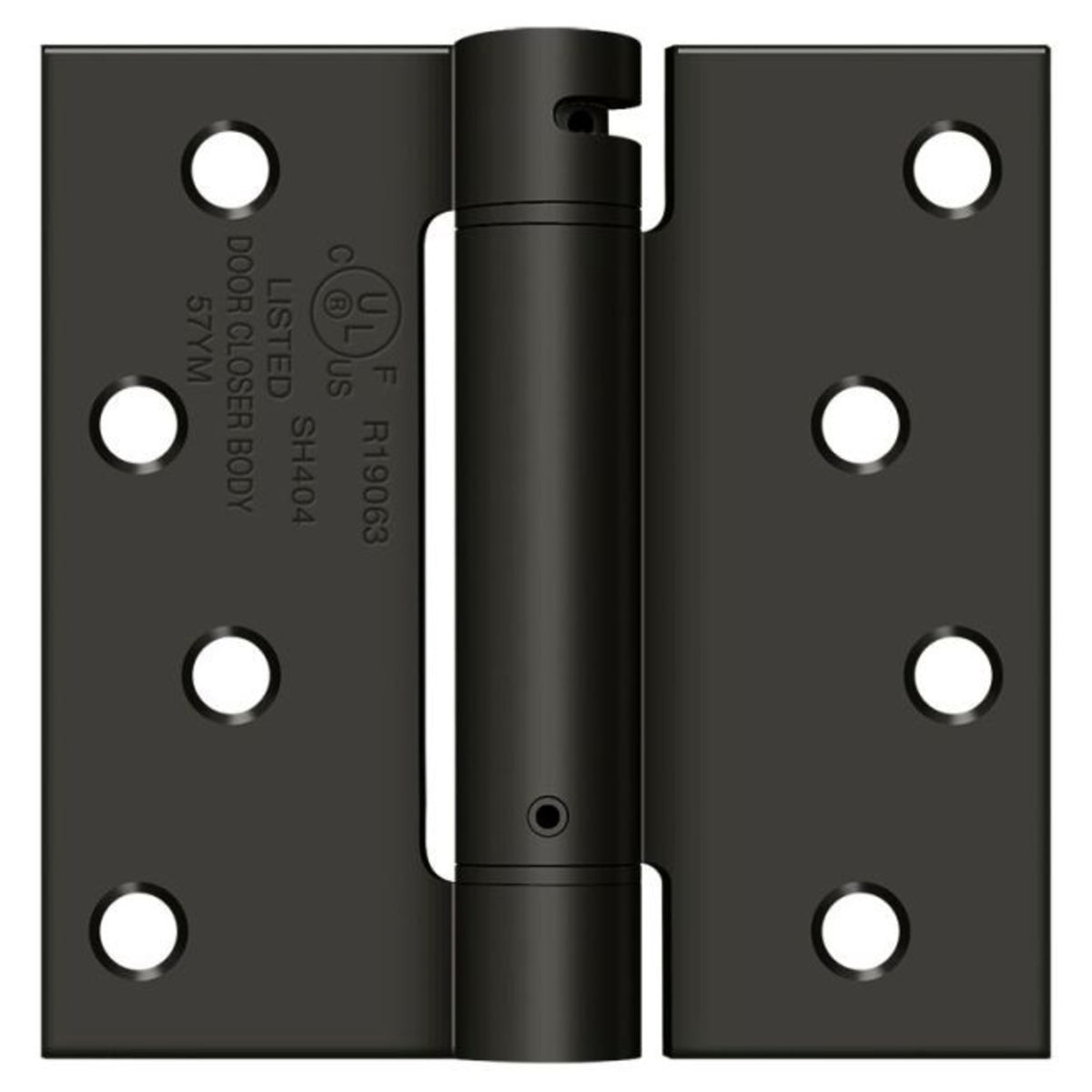 Deltana DSH44U10B Spring Hinge, Oil Rubbed Bronze, 4" x 4"