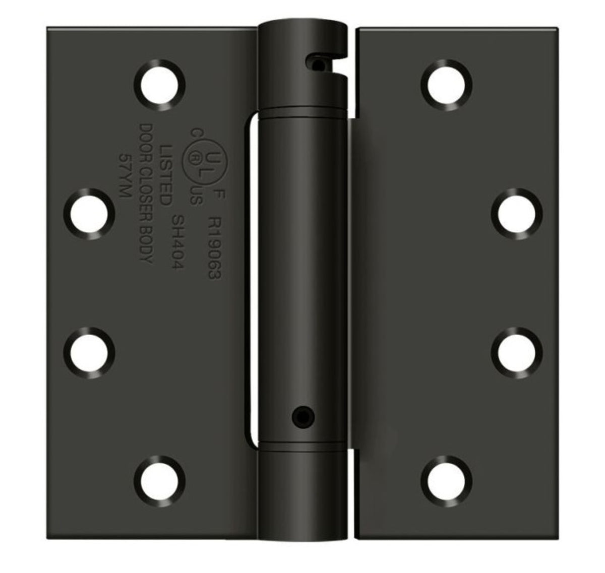 Deltana DSH45U10B Spring Hinge, Oil Rubbed Bronze, 4-1/2" x 4-1/2"