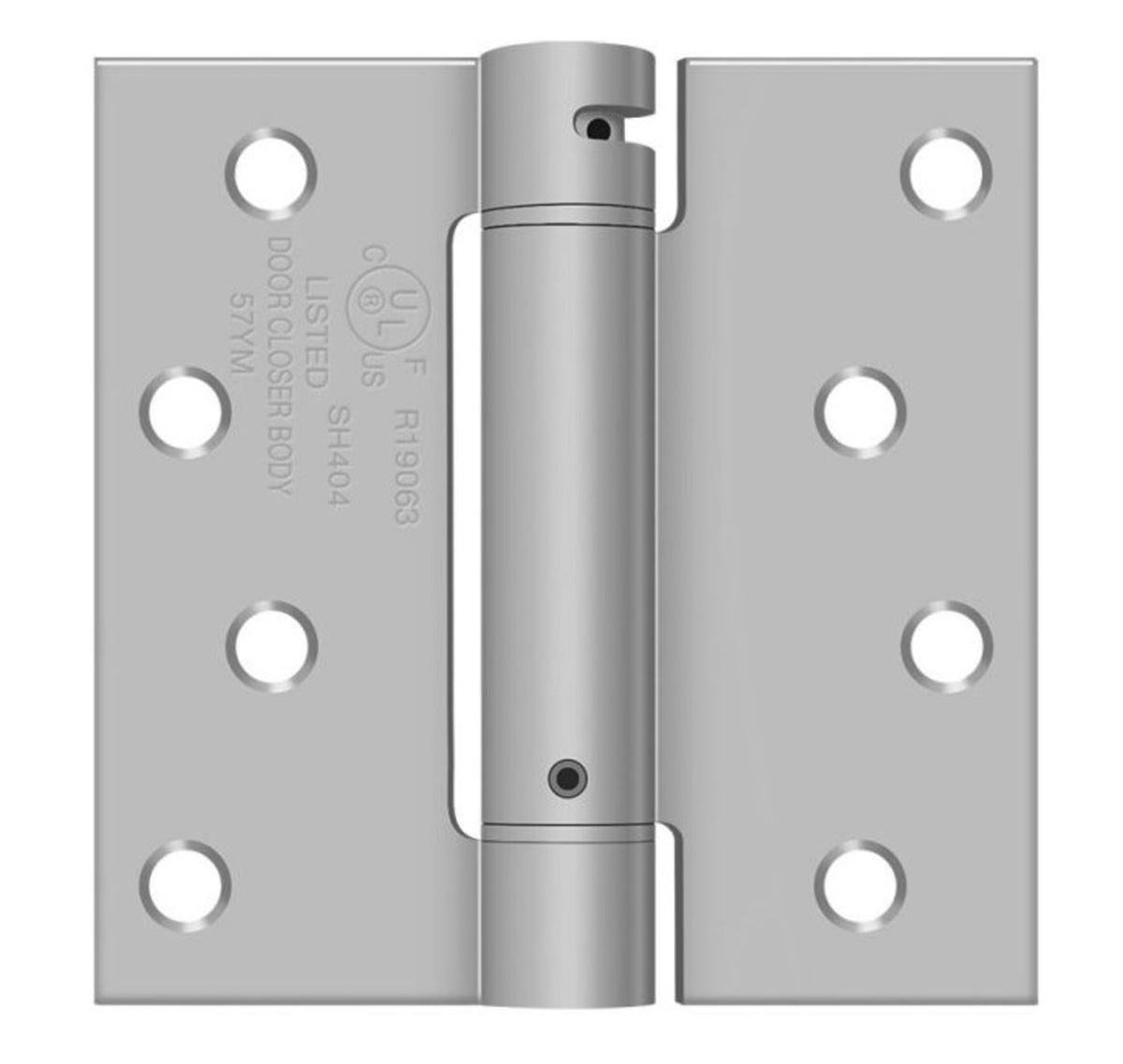 Deltana DSH44U32D Spring Hinge, Satin Stainless Steel, 4" x 4"