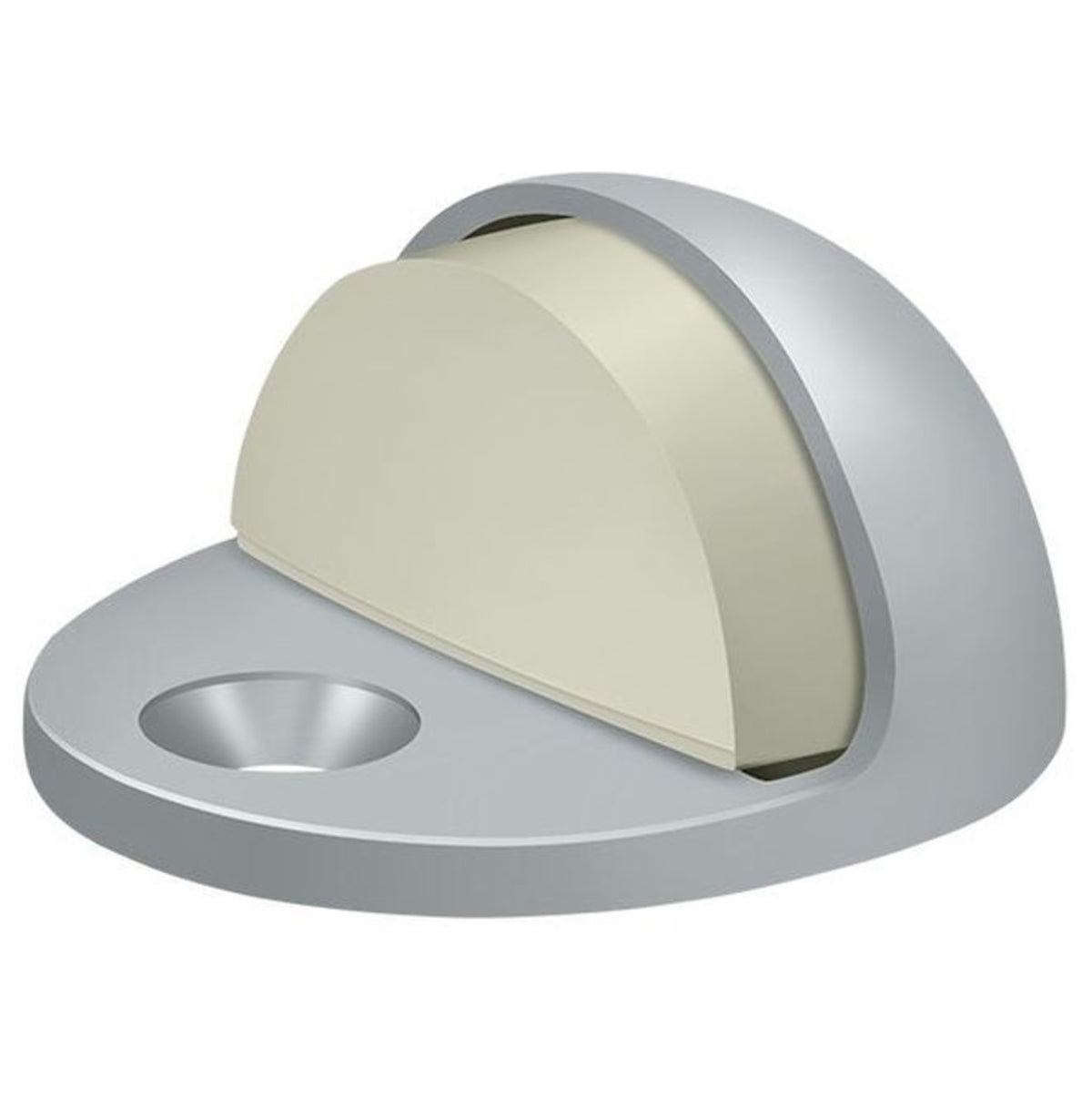 Deltana DSLP316U26D Low Profile Dome Door Stop, Satin Chrome