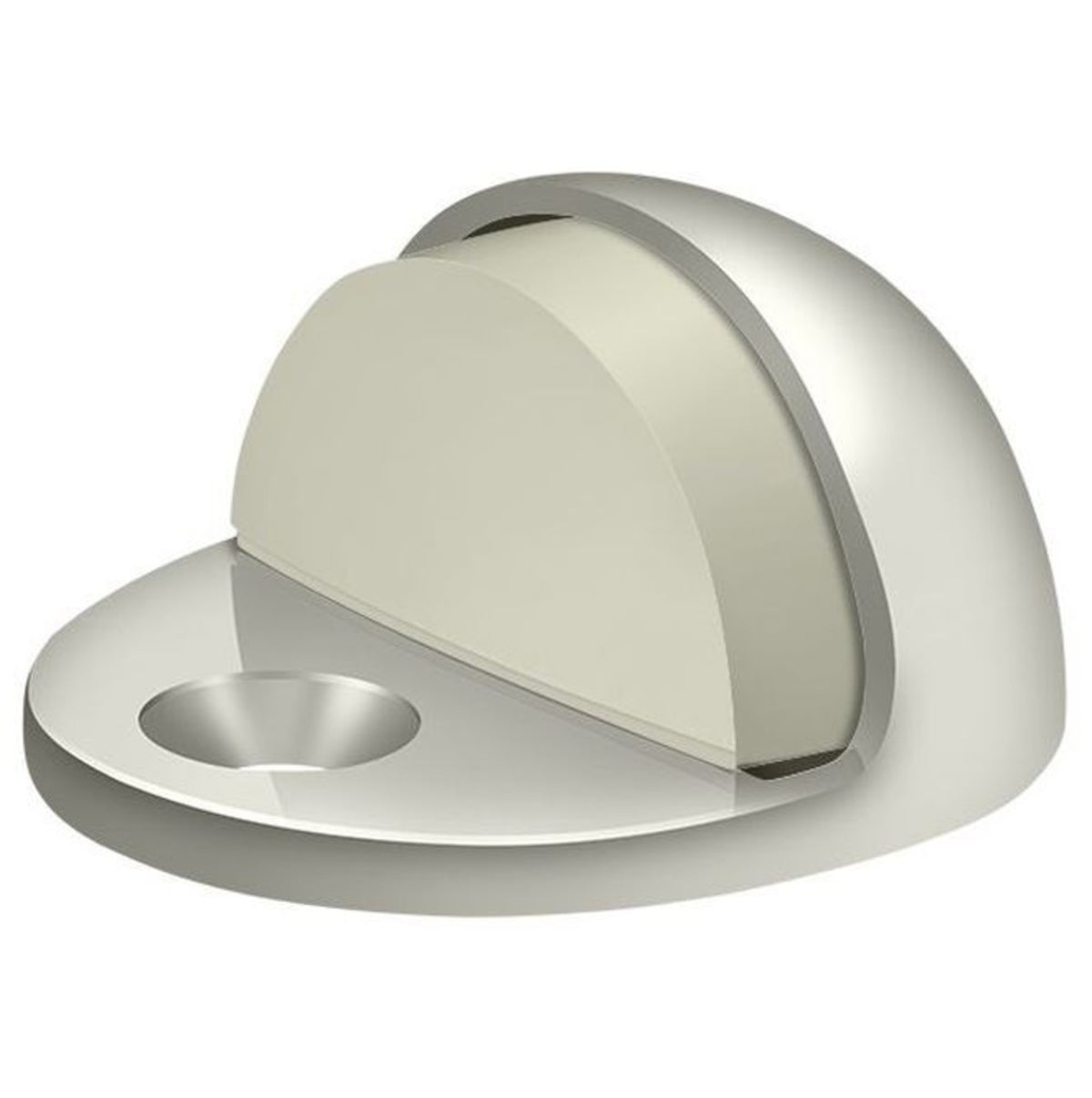 Deltana DSLP316U14 Low Profile Dome Door Stop, Bright Nickel