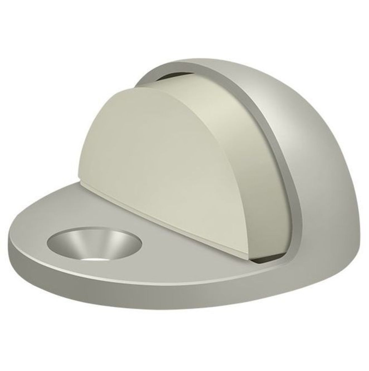 Deltana DSLP316U15 Low Profile Dome Door Stop, Satin Nickel