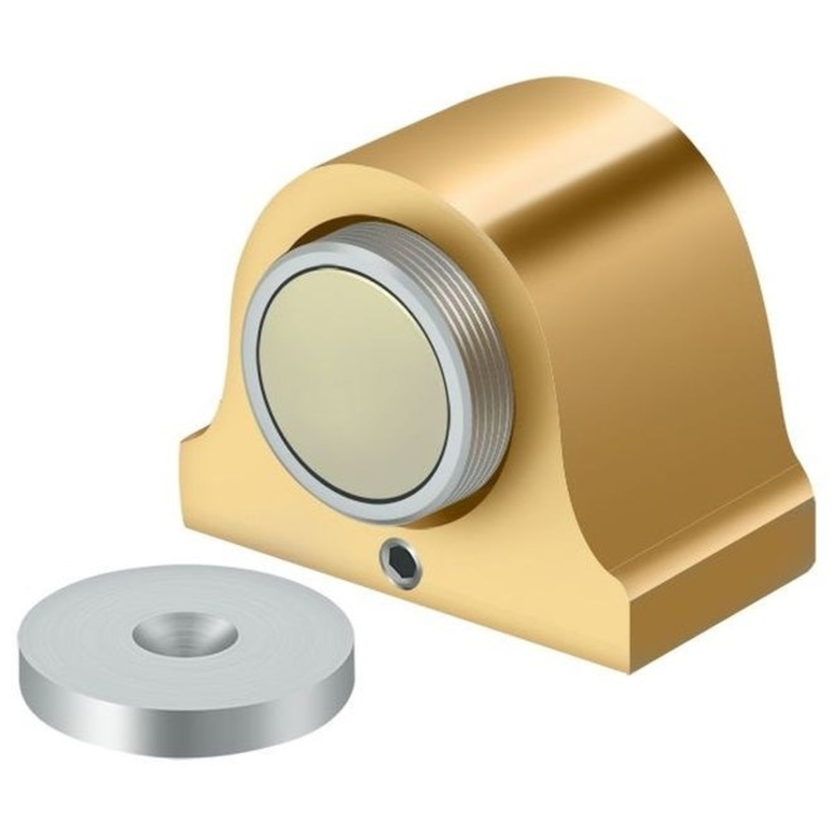 Deltana DSM125CR003 Magnetic Dome Stop, Lifetime Brass