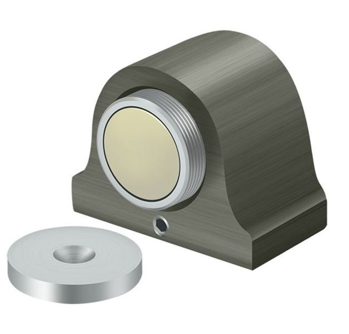 Deltana DSM125U15A Magnetic Dome Stop, Antique Nickel