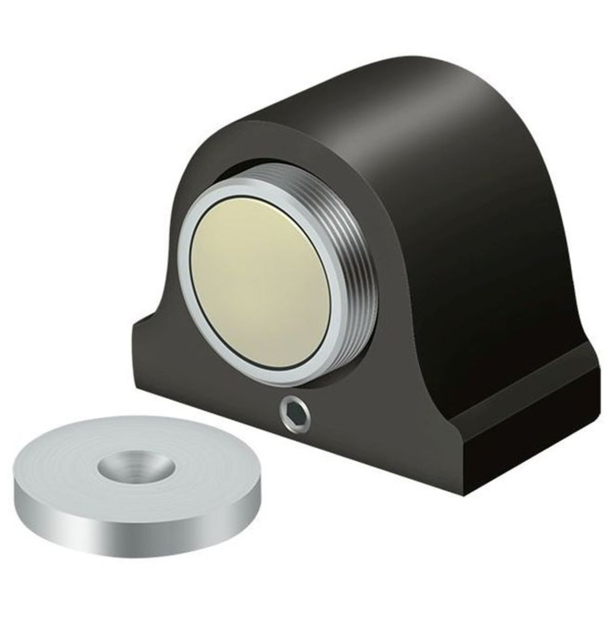 Deltana DSM125U10B Magnetic Dome Stop, Oil Rubbed Bronze