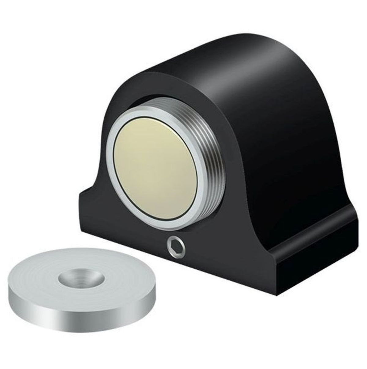 Deltana DSM125U19 Magnetic Dome Stop, Black