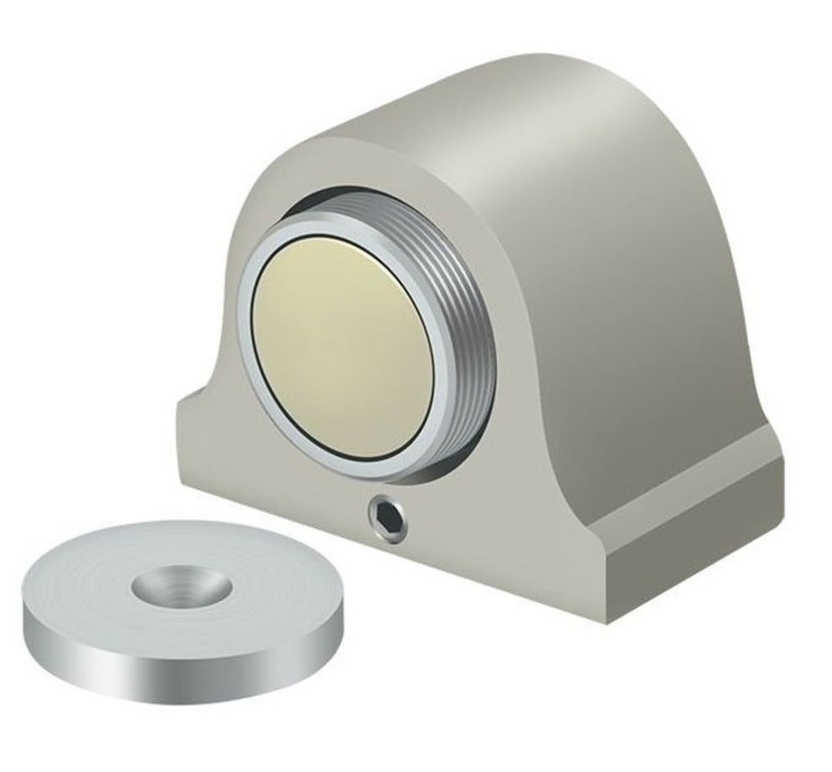 Deltana DSM125U15 Magnetic Dome Stop, Satin Nickel