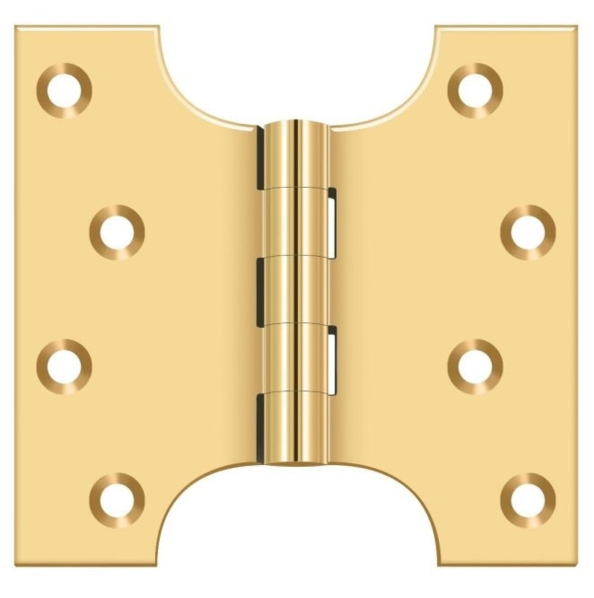 Deltana DSPA4040CR003 Parliament Hinge, Lifetime Brass, 4" x 4"