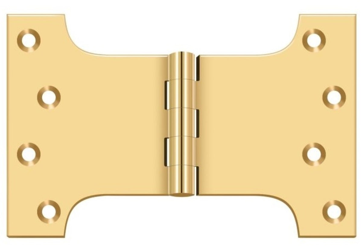 Deltana DSPA4060CR003 Parliament Hinge, Lifetime Brass, 4" x 6"