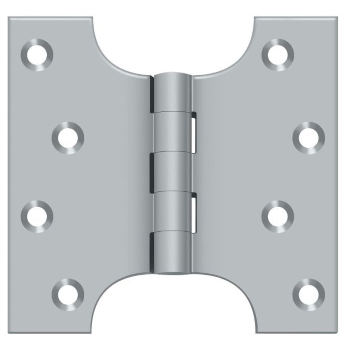 Deltana DSPA4040U26D Parliament Hinge, Satin Chrome, 4" x 4"