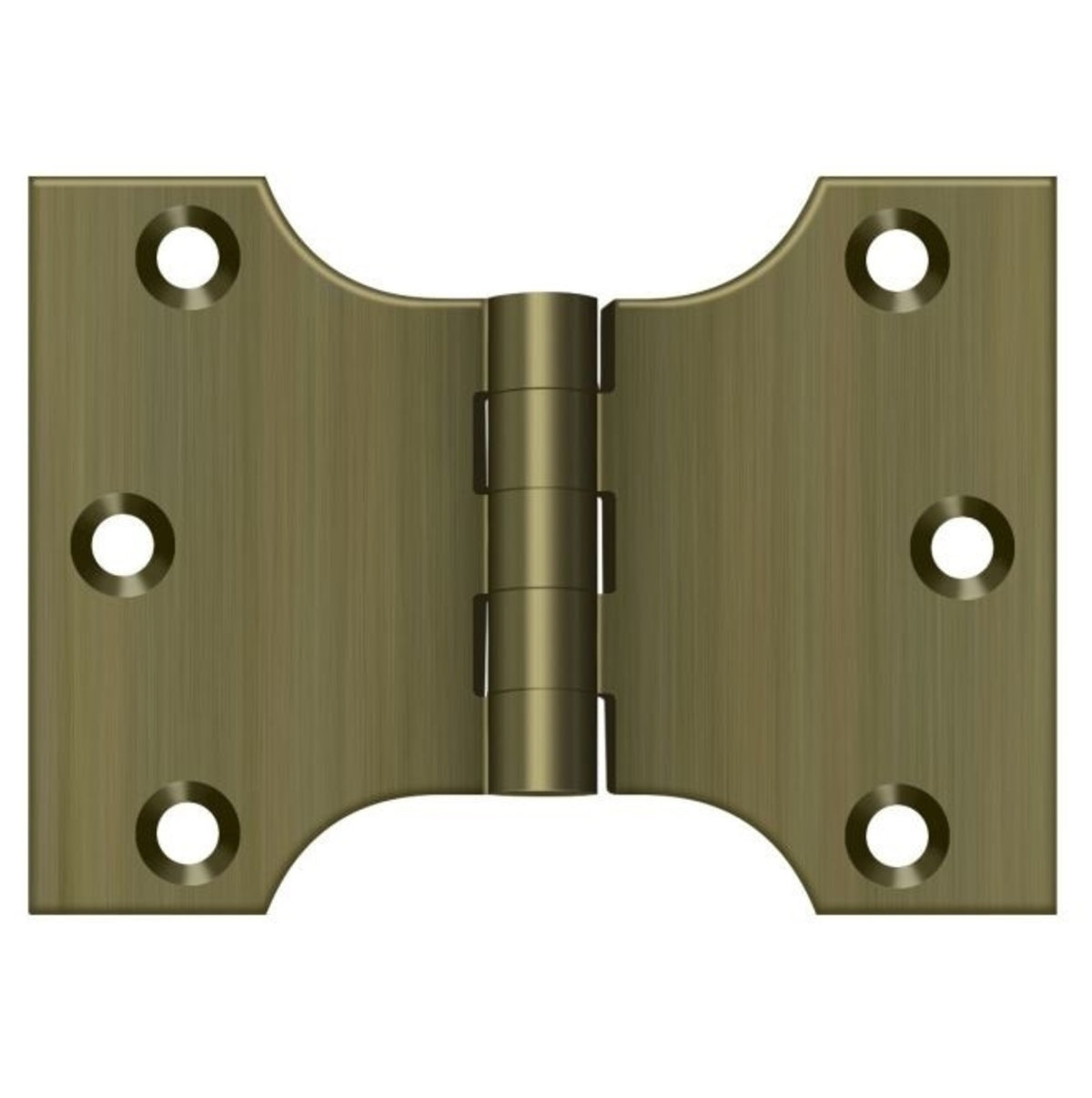 Deltana DSPA3040U5 Parliament Hinge, Antique Brass, 3" x 4"