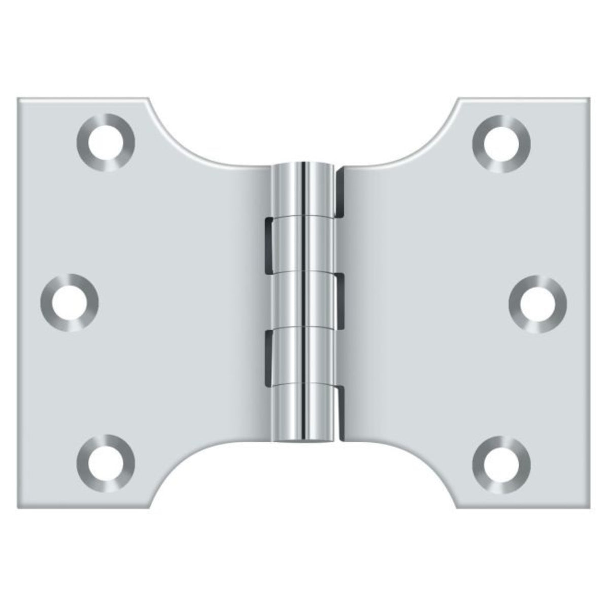 Deltana DSPA3040U26 Parliament Hinge, Bright Chrome, 3" x 4"