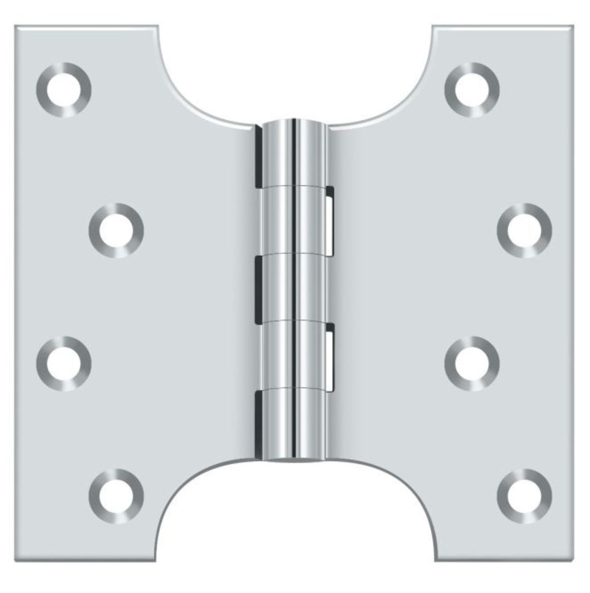 Deltana DSPA4040U26 Parliament Hinge, Bright Chrome, 4" x 4"