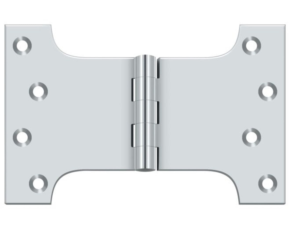 Deltana DSPA4060U26 Parliament Hinge, Bright Chrome, 4" x 6"