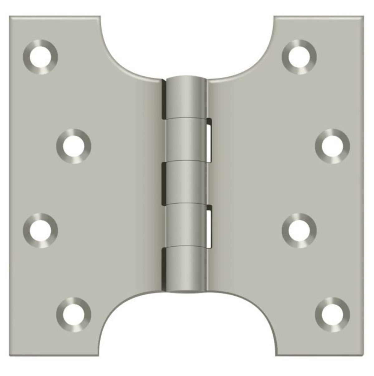 Deltana DSPA4040U15 Parliament Hinge, Satin Nickel, 4" x 4"