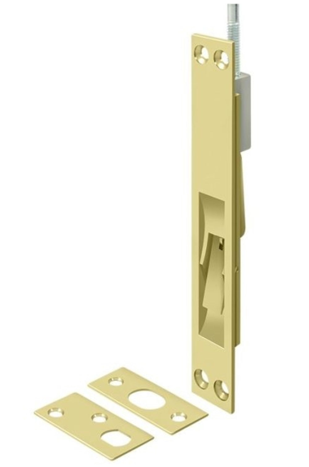 Deltana 12EFB3 Extension Flush Bolt, Bright Brass