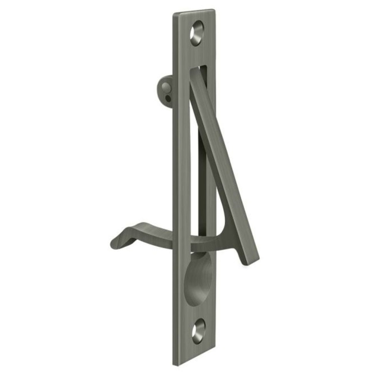 Deltana EP475U15A Edge Pull, Antique Nickel, 4"