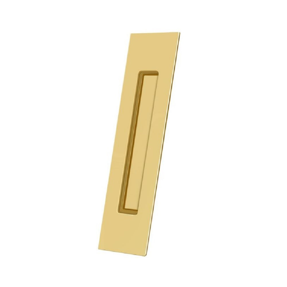 Deltana FP10225CR003 Pocket & Sliding Door Flush Pull, Lifetime Brass