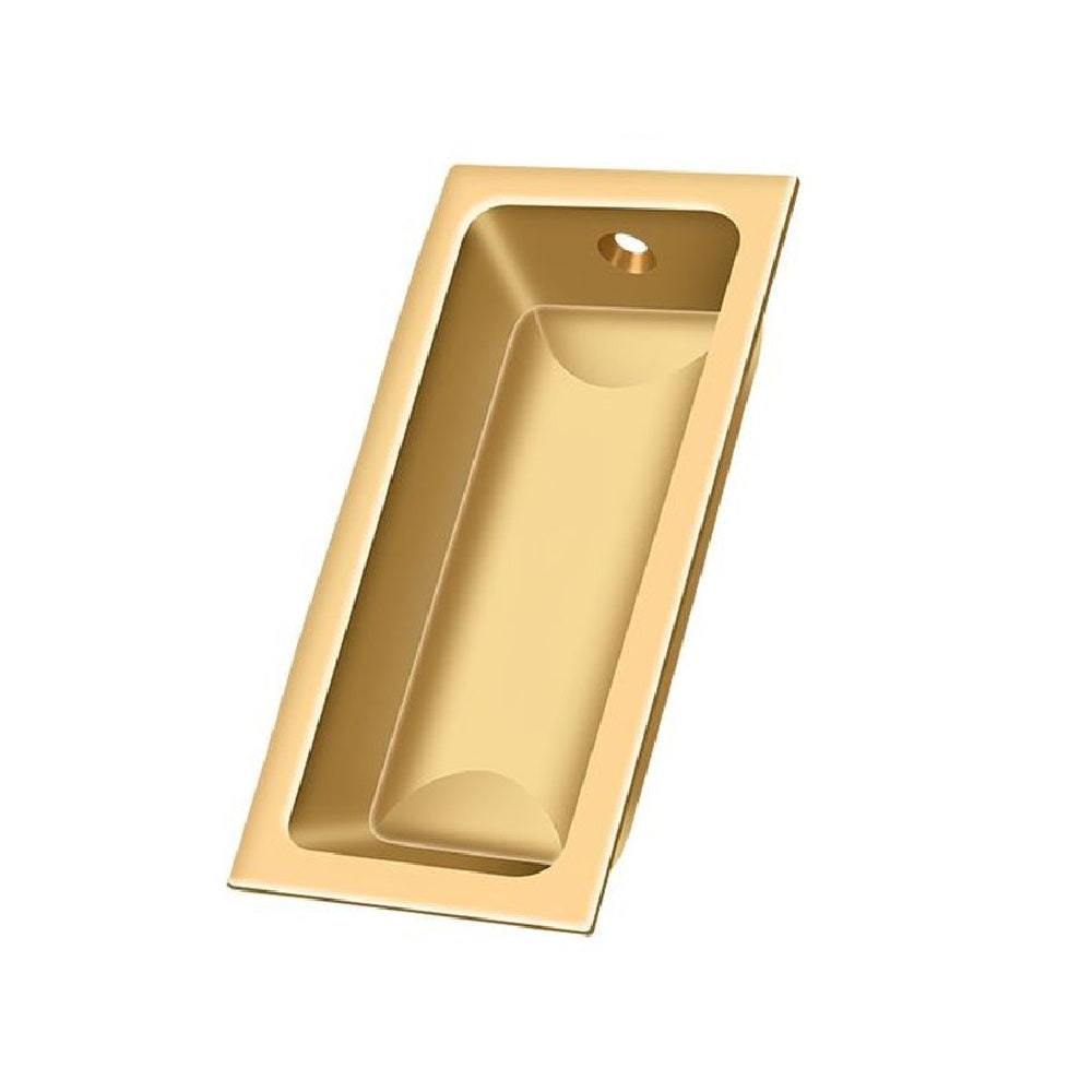 Deltana FP227CR003 Pocket & Sliding Door Large Flush Pull, Lifetime Brass