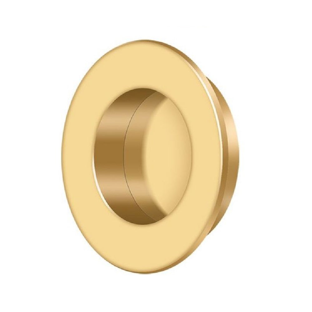 Deltana FP178CR003 Pocket & Sliding Door Round Flush Pull, Lifetime Brass