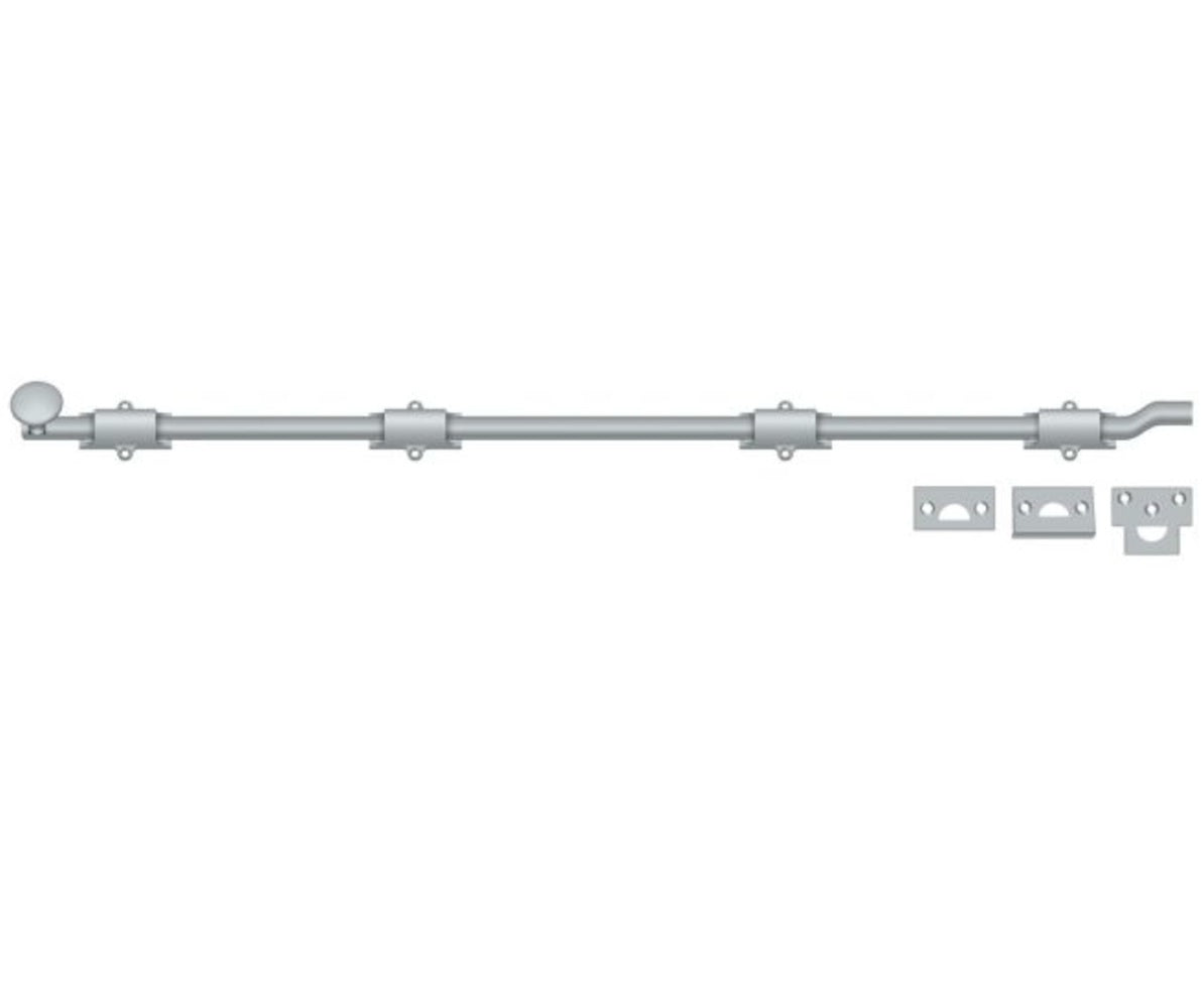 Deltana FPG4226D Surface Bolt With Off-Set, Satin Chrome