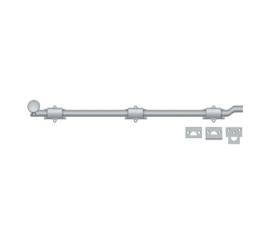 Deltana FPG2626D Surface Bolt with Off-Set, Satin Chrome, 26"