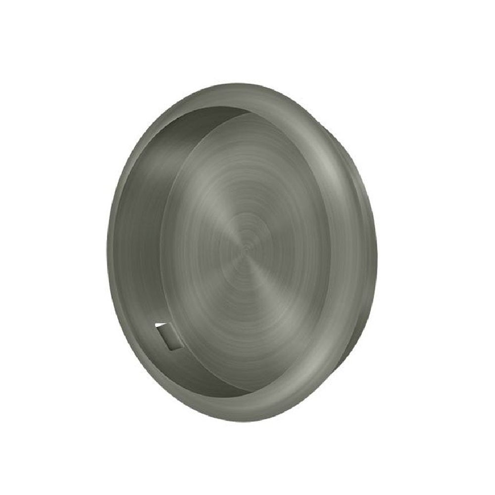 Deltana FP221RU15A Pocket & Sliding Door Round Flush Pull, Antique Nickel