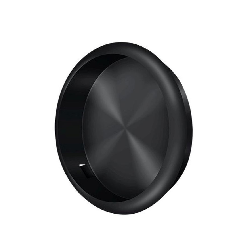 Deltana FP221RU19 Pocket & Sliding Door Round Flush Pull, Black
