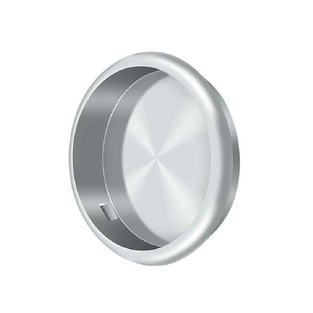 Deltana FP221RU26 Pocket & Sliding Door Round Flush Pull, Polished Chrome