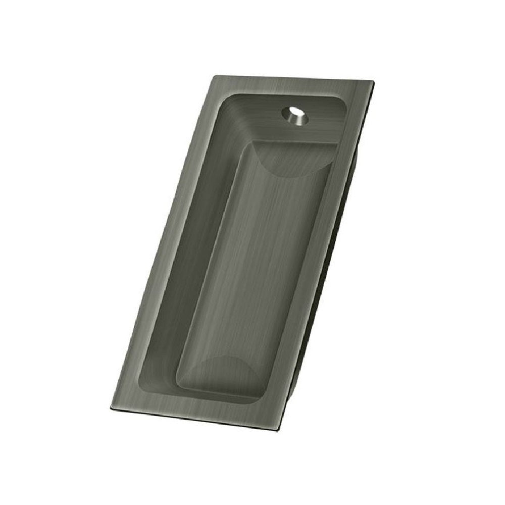 Deltana FP227U15A Pocket & Sliding Door Large Flush Pull, Antique Nickel