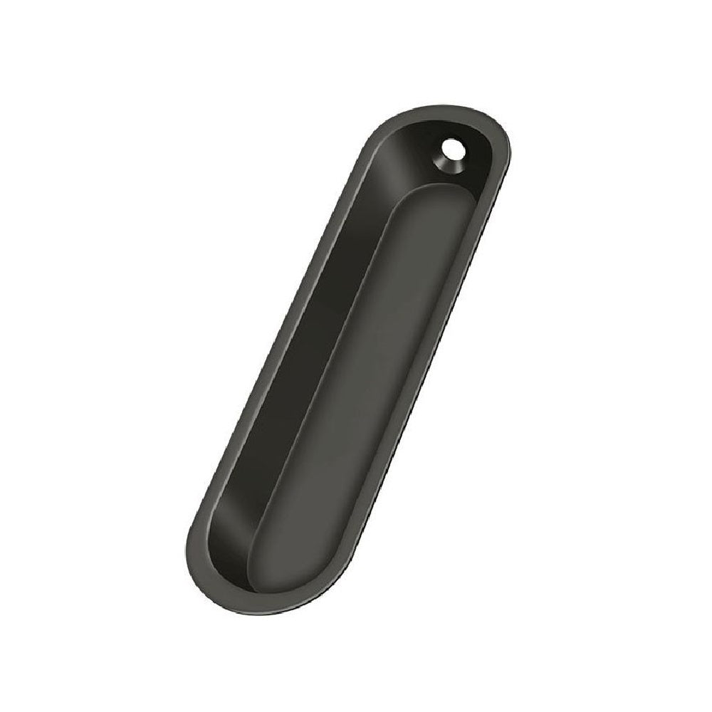 Deltana FP828U10B Pocket & Sliding Door Oblong Flush Pull, Oil Rubbed Bronze