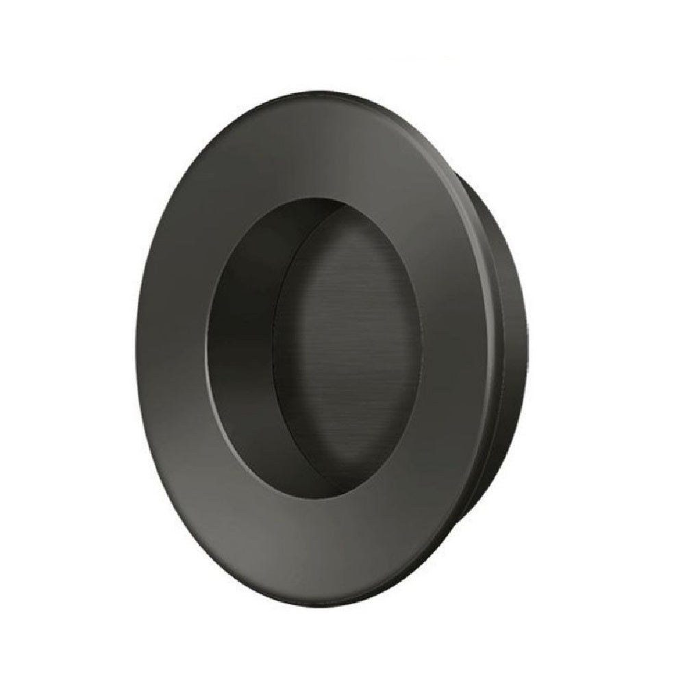 Deltana FP178U10B Pocket & Sliding Door Round Flush Pull, Oil Rubbed Bronze