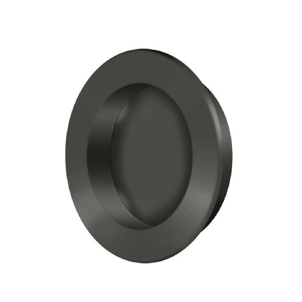 Deltana FP238U10B Pocket & Sliding Door Round Flush Pull, Oil Rubbed Bronze