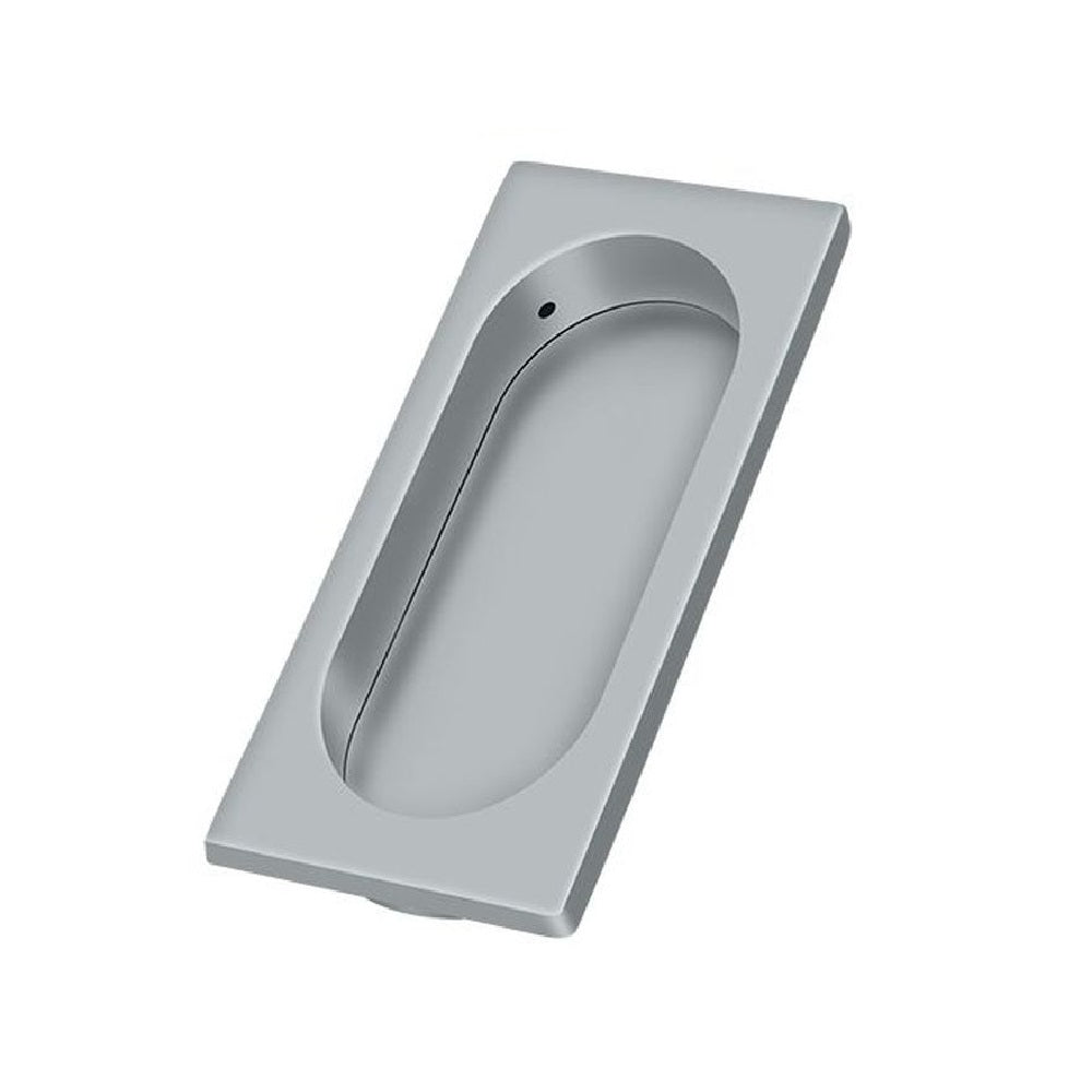 Deltana FP4134U26D Pocket & Sliding Door Flush Pull, Large, Brushed Chrome