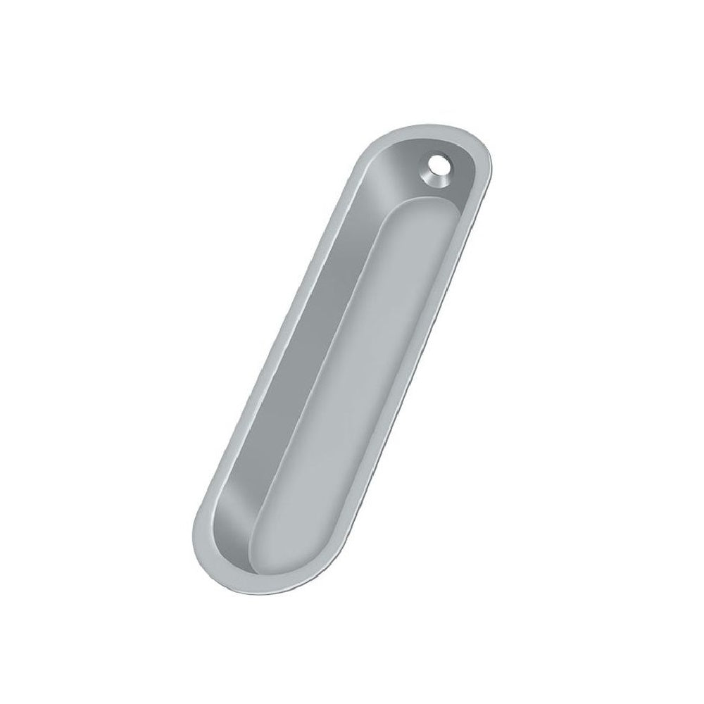 Deltana FP828U26D Pocket & Sliding Door Oblong Flush Pull, Brushed Chrome