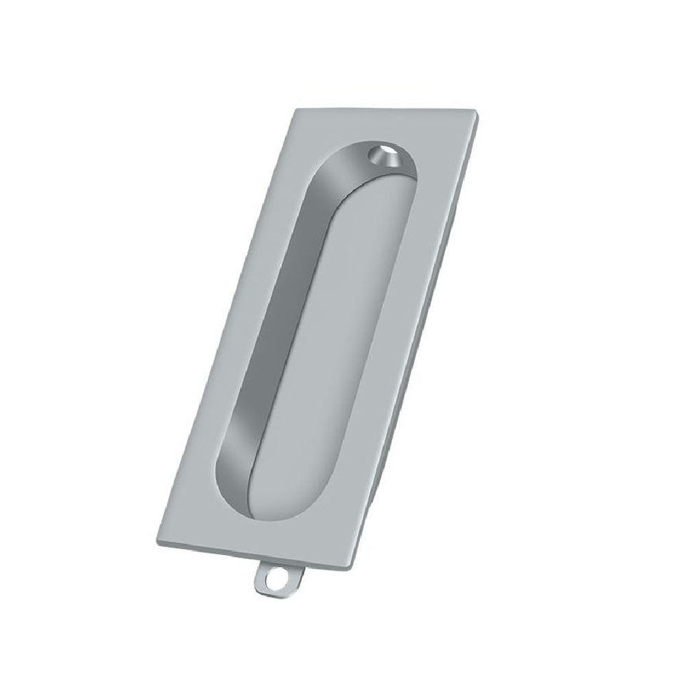 Deltana FP222U26D Pocket & Sliding Door Rectangle Flush Pull, Brushed Chrome
