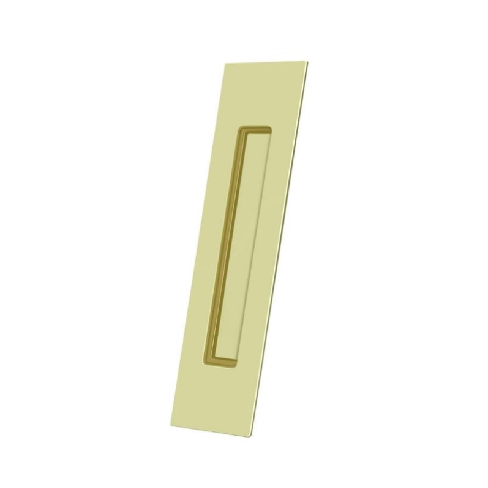 Deltana FP10225U3 Pocket & Sliding Door Flush Pull, Polished Brass