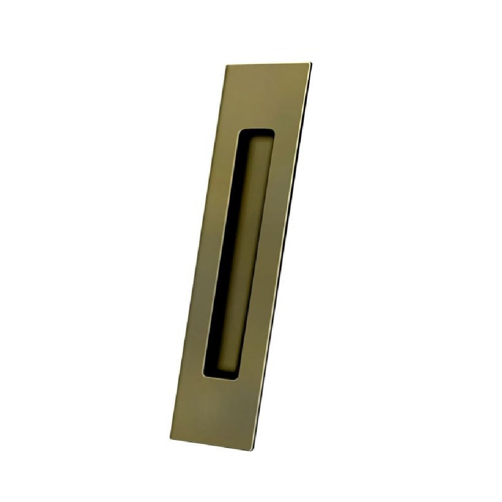 Deltana FP10225U5 Pocket & Sliding Door Flush Pull, Antique Brass